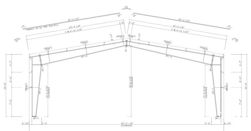 50x80x16 Used Building