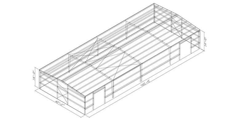 40x100 Metal Building Kit