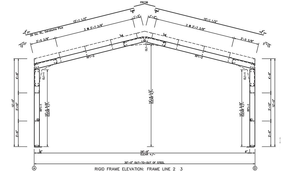 30x40x12 Metal Building Kit