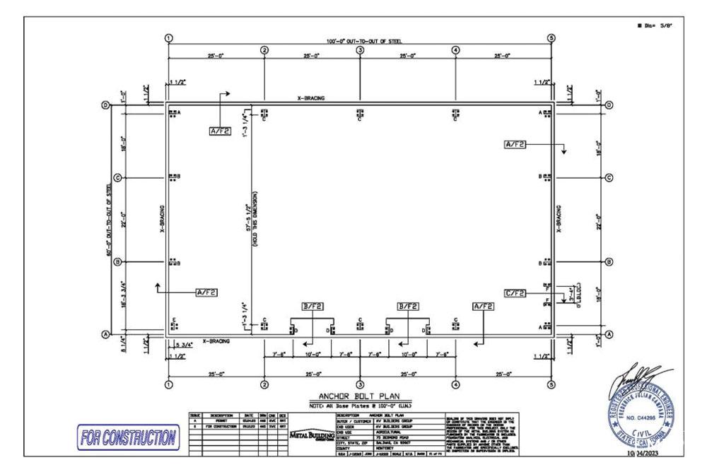 CA1766 Metal Building Plans