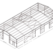 Wire Frame Plans for a Steel Building