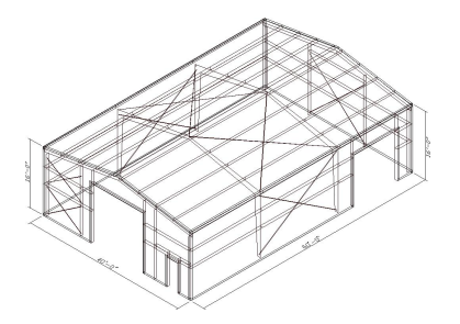 CO1787 | Wire Frame Plans for a New Metal Building Wire Frame Plans for a New Metal Building