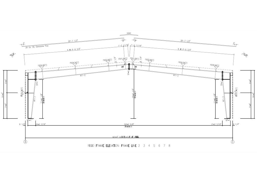 60x160 Plans for a Metal Building
