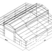 56x56 Wire Frame Plans for a Barndominium