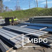 Steel Building Materials Sitting on Pallets