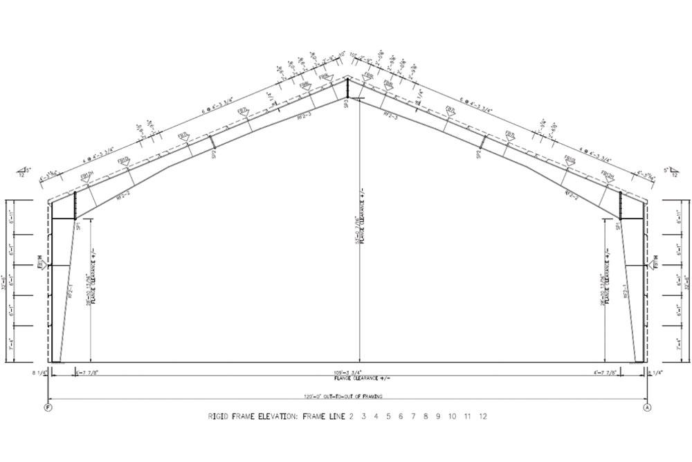 Plans for a Hybrid Metal Building Drawings for a Used Metal Building